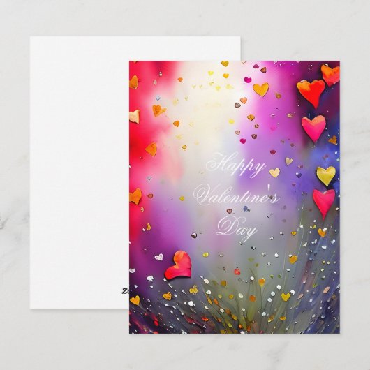 Herzspray Feiertagskarte (Vorne/Hinten)