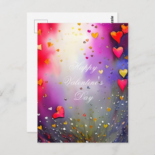 Herzspray Postkarte (Vorne/Hinten)