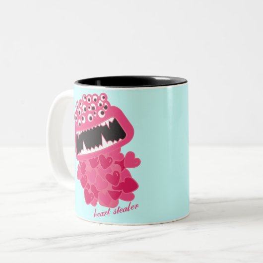 HerzStealer Zweifarbige Tasse (Vorderseite Links)