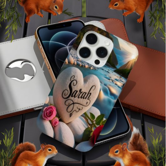 Herzstein am Fluss Case-Mate iPhone Hülle