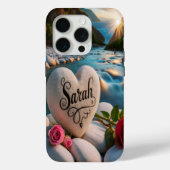 Herzstein am Fluss Case-Mate iPhone Hülle (Rückseite)