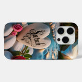 Herzstein am Fluss Case-Mate iPhone Hülle (Rückseite (Horizontal))