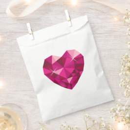 Herzstein Weiß Geschenktütchen