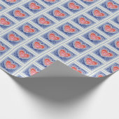 Herzstempel Geschenkpapier (Ecke)