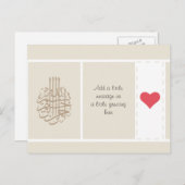 Herzstich der islamischen Bismillah-Liebe Postkarte (Vorne/Hinten)