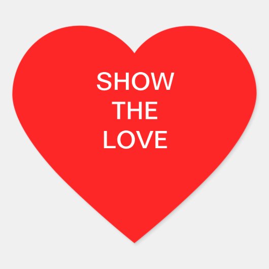 Herzstich Herz-Aufkleber (Vorderseite)