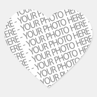 Herzsticker, Ihr Foto hier Herz-Aufkleber