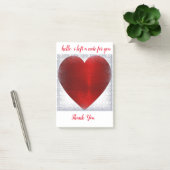 HERZSTICKWERTE POST-IT KLEBEZETTEL (Büro)