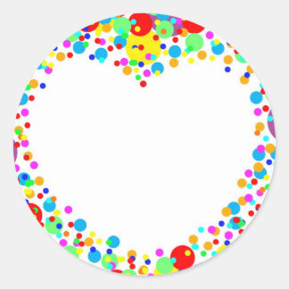 Herzstifter Runder Aufkleber