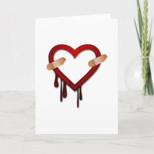 Herzstillstand gegen Valentinstag Feiertagskarte