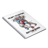 Herzstillstand Inside Anatomisches Herz Notizblock (Rechte Seite)