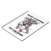 Herzstillstand Inside Anatomisches Herz Notizblock (Linke Seite)