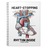 Herzstillstand Inside Anatomisches Herz Notizblock (Vorderseite)