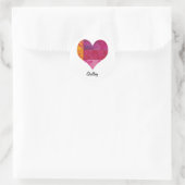 Herzstillstand Runder Aufkleber (Tasche)
