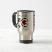 Herzstillstand Stethoscope RN Reisebecher (Vorderseite Links)