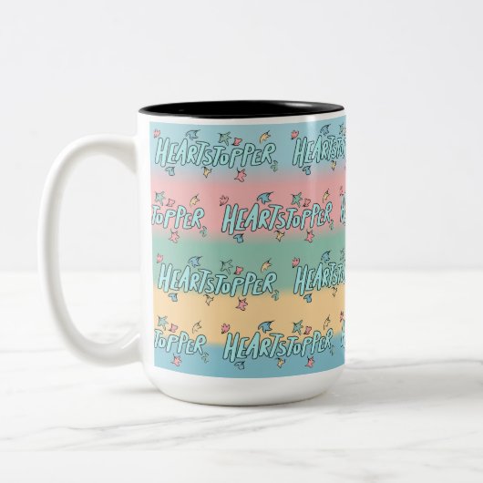 Herzstopfen farbenfroh zweifarbige tasse (Links)