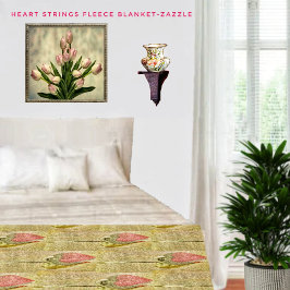 Herzstränge Fleecedecke