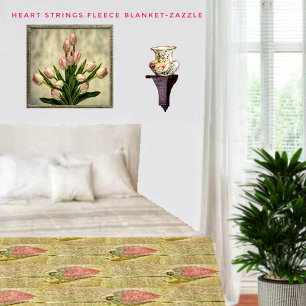 Herzstränge Fleecedecke