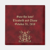 Herzstränge Gothic Save the Date Magnet (Vorne)