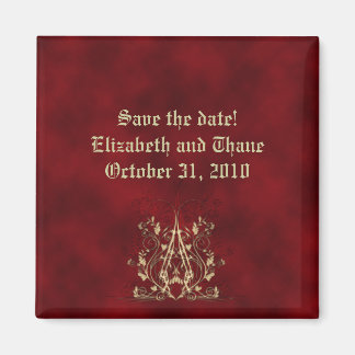 Herzstränge Gothic Save the Date Magnet