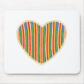 Herzstreifen Mousepad (Vorne)