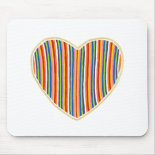 Herzstreifen Mousepad