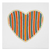 Herzstreifen Perfektes Poster (Vorderseite)