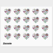 Herzstrings Herz-Aufkleber (Blatt)