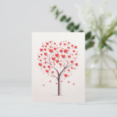 Herzstruktur Postkarte (Stehend Vorderseite)