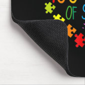 Herzstück 100. Schullehrer Autismus Bewusstsein Mousepad (Ecke)