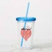 Herzstück Acryltrinkbecher (Rückseite)