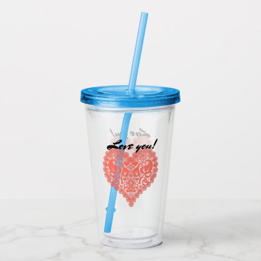 Herzstück Acryltrinkbecher (Rückseite)