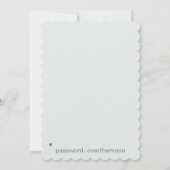 *~* Herzstück AR6 QR Butterfly Save the Date Einladung (Rückseite)