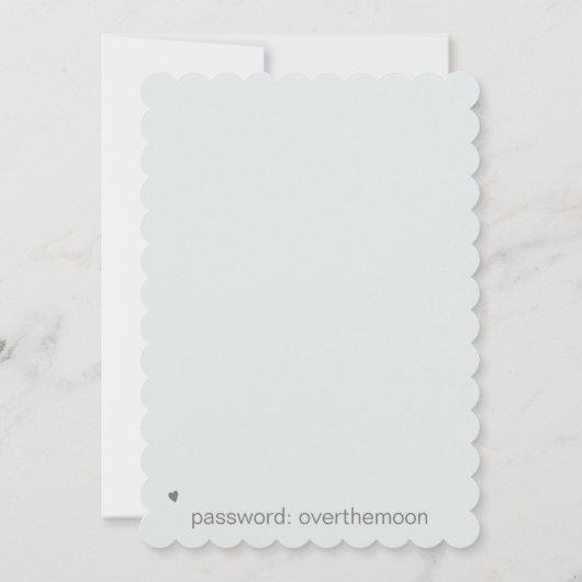 *~* Herzstück AR6 QR Butterfly Save the Date Einladung (Rückseite)