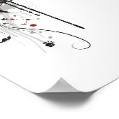 Herzstück, Blätter & Blume - Original Poster (Ecke)