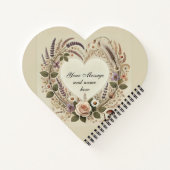 Herzstück "Blumenherz & Wilde Pilze" Herzstück Notizblock (Rückseite)