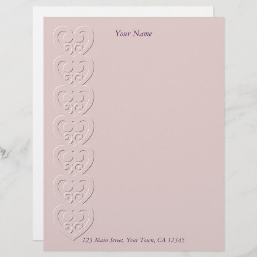 Herzstück Briefbogen (Vorne/Hinten)