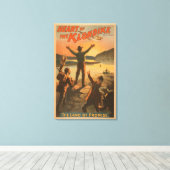 Herzstück der Klondike "Land des Versprechens" Ber Leinwanddruck (Insitu (Holzboden))