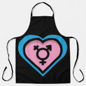 Herzstück der Trans Pride Schürze (Vorderseite)