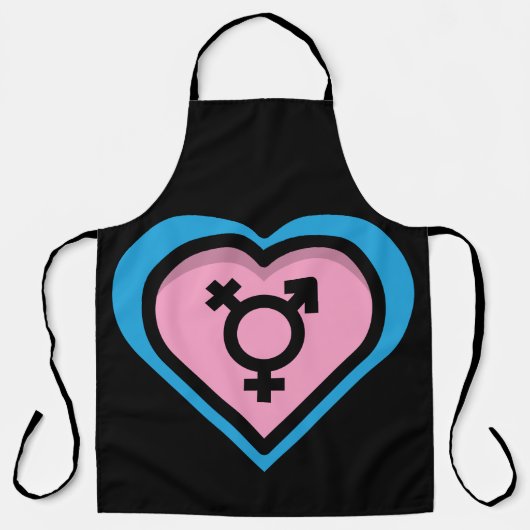 Herzstück der Trans Pride Schürze (Vorderseite)