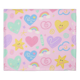 Herzstück & Doodles Duvet Cover - Kidcore Pastel V
