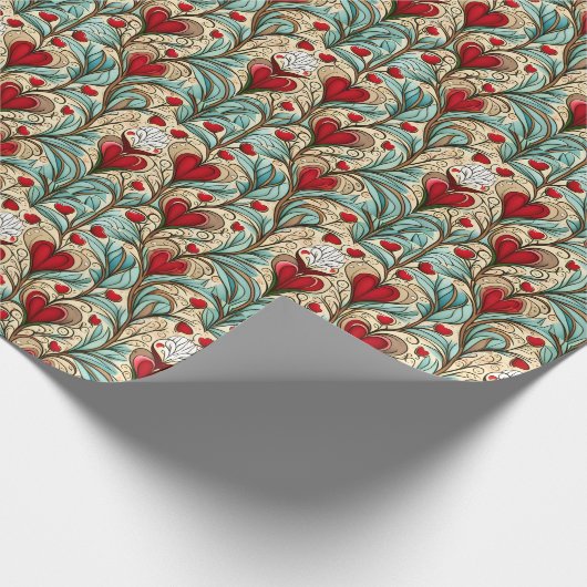 Herzstück Geschenkpapier (Ecke)