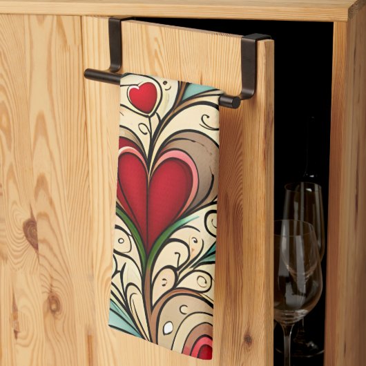 Herzstück Geschirrtuch (Drittel gefaltet)