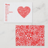 Herzstück - Gold Visitenkarte (Vorne/Hinten)