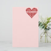 Herzstück individuell stationär briefpapier (Stehend Vorderseite)