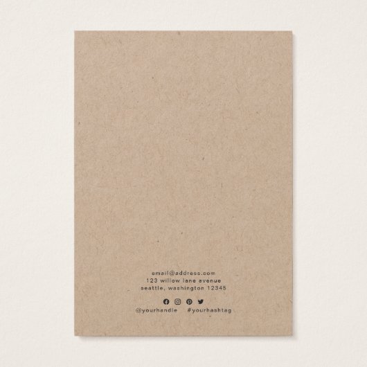 Herzstück mit Liebe Kraft Earring Display Card (Rückseite)