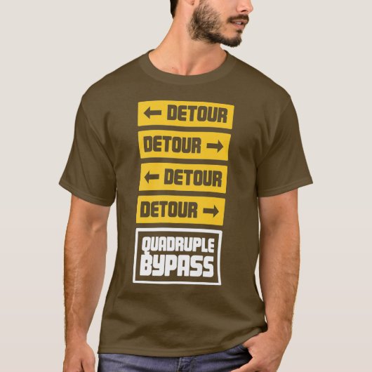 Herzstück Operation Geschenk Offenes Herz Quadrupl T-Shirt (Vorderseite)