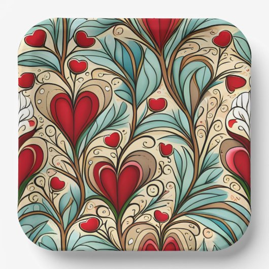 Herzstück Pappteller (Vorderseite)