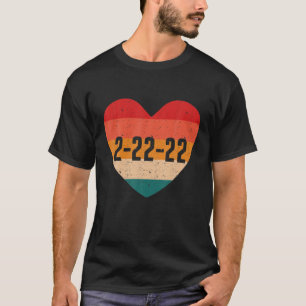 Herzstück Retro Happy Zwei Tage 2022 2. Februar 20 T-Shirt