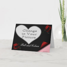 Herzstück & Rose Einladung - passen Sie jede Geleg